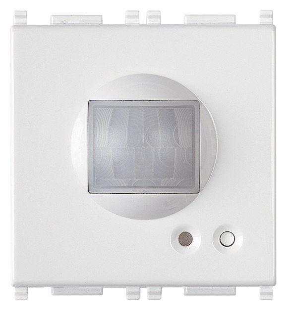 Rivelatore IR domotico bianco 2 moduli rilevamento movimento infrarossi passivi
