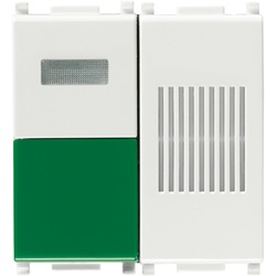Pulsante annullamento+buz. antibatterico Plana 