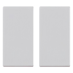 Tasto 1M com. radiofrequenza Silver 2pz Plana 