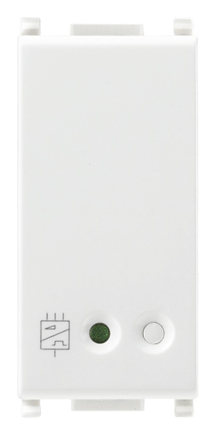Interfaccia 2 comandi tradizionali 1 modulo colore bianco per impianti elettrici