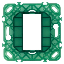 Supporto 1 modulo senza viti per scatole da incasso interasse 60 mm o 56x56 mm