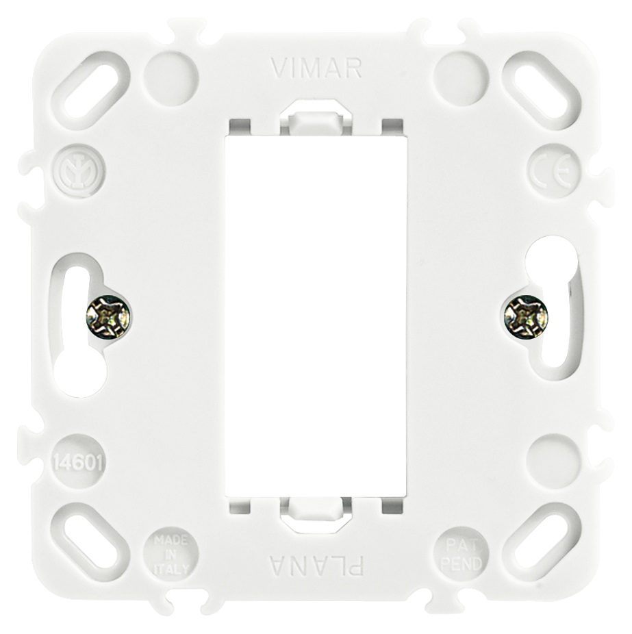 Supporto 1M +griffe grigio Plana 