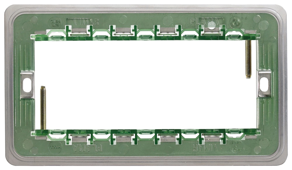 Supporto 5 moduli con viti per scatole rettangolari BS uso elettrico industriale