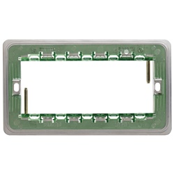 Supporto 5 moduli con viti per scatole rettangolari BS uso elettrico industriale