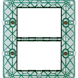 Supporto 6 moduli (3+3) con viti per scatole da incasso 09996
