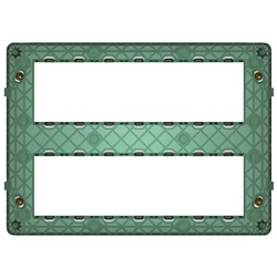 Supporto 14 moduli con viti per scatole incasso e parete V71320 V71620 V71720 09920