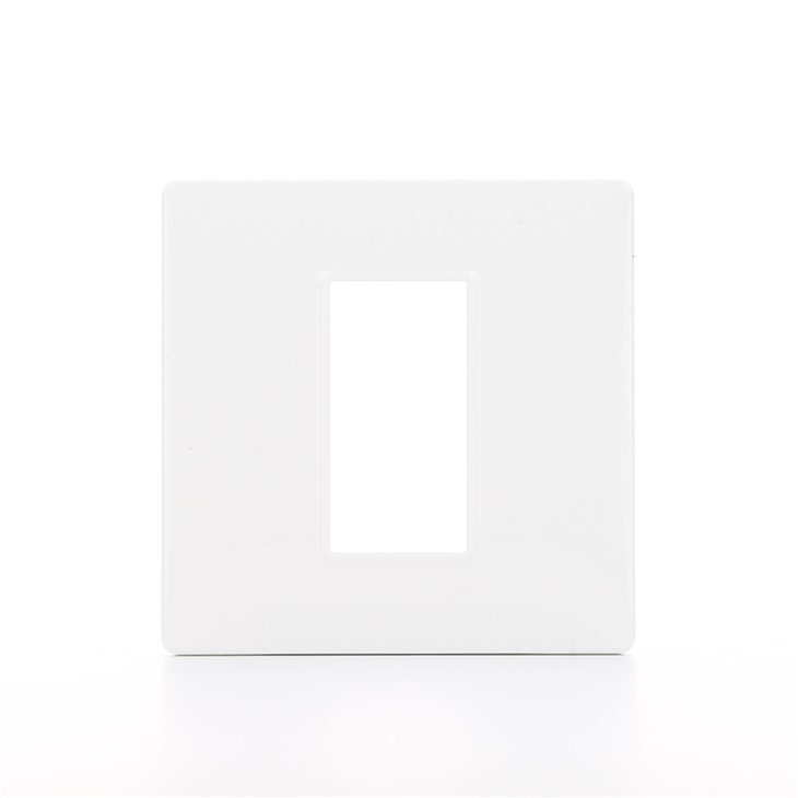 Placca a 1 Modulo bianco Plana 