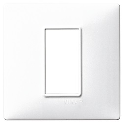 Placca a 1 Modulo bianco Plana 