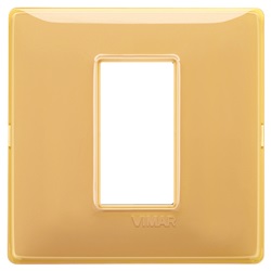 Placca 1M Reflex ambra Plana 
