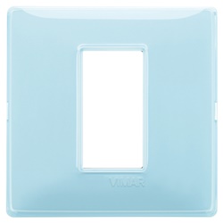 Placca 1 modulo tecnopolimero Reflex acqua per impianti elettrici