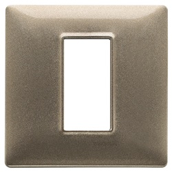 Placca 1M bronzo metallizzato Plana 
