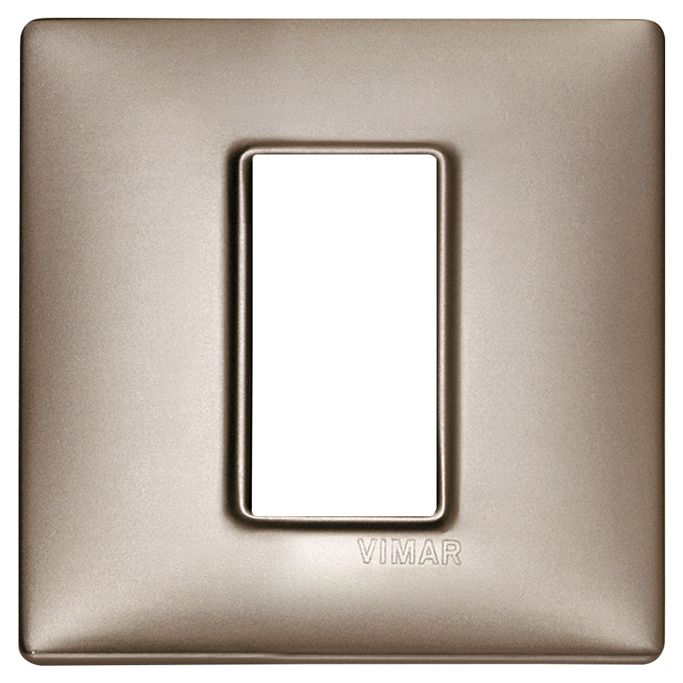 Placca 1M nichel perlato Plana 