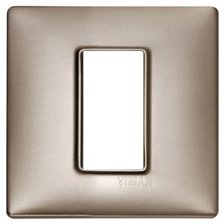 Placca 1M nichel perlato Plana 