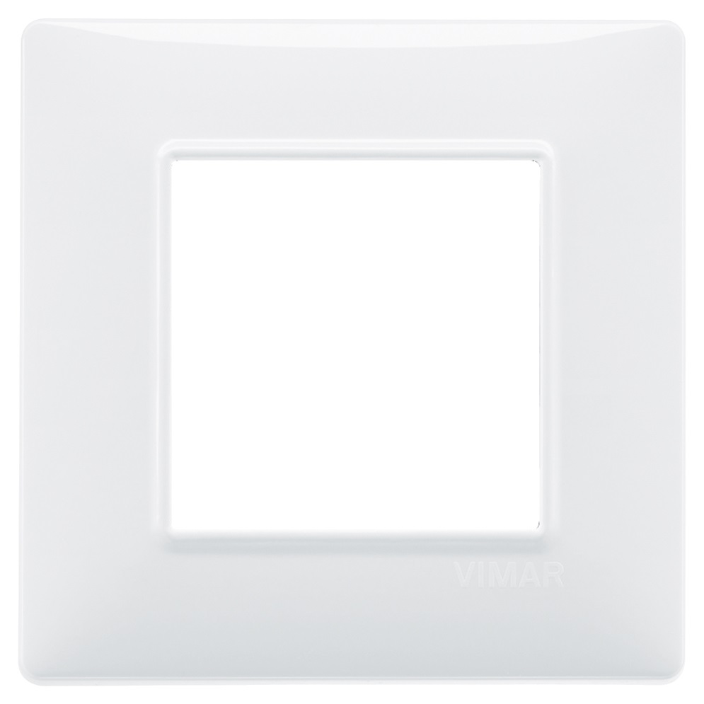 Placca a 2 Moduli bianco Plana 