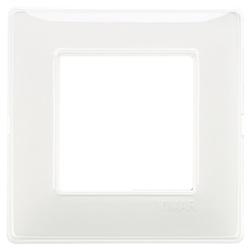 Placca 2 moduli tecnopolimero Reflex neve per impianti elettrici