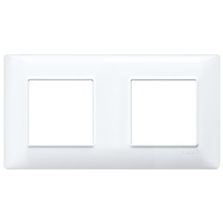 Placca 4M (2+2) int71 bianco Plana 