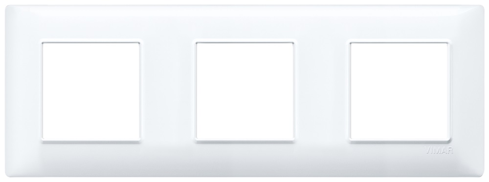 Placca 6M (2+2+2) int71 bianco Plana 