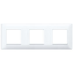 Placca 6M (2+2+2) int71 bianco Plana 