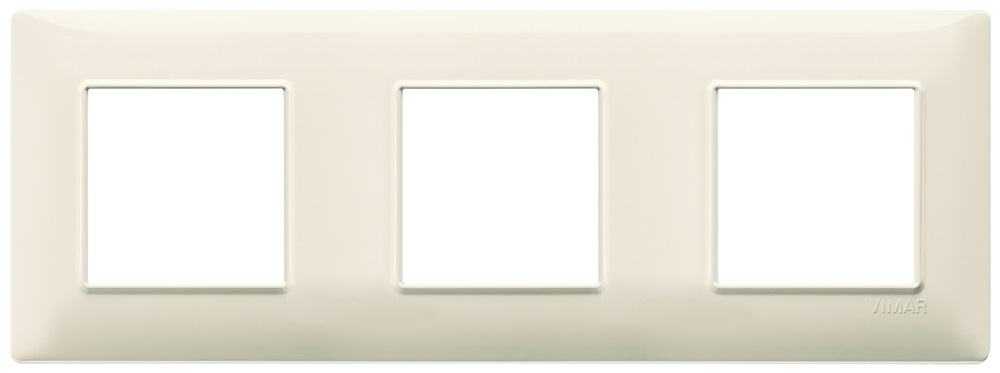 Placca 6M (2+2+2) int71 beige Plana 