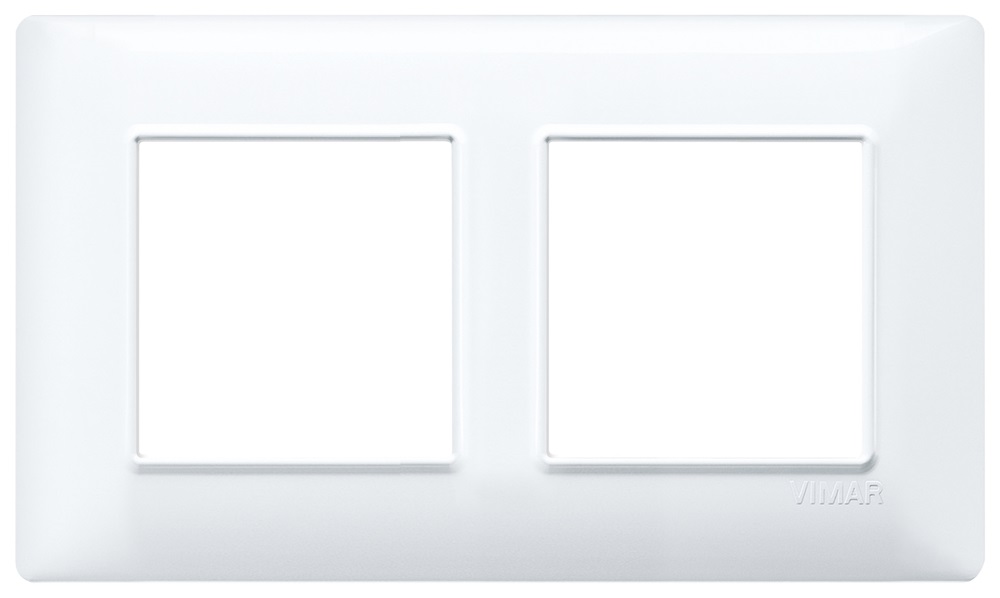Placca 4M (2+2) int57 bianco Plana 