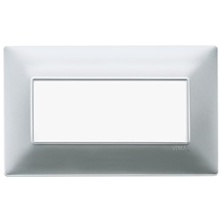 Placca 5M BS argento opaco Plana 