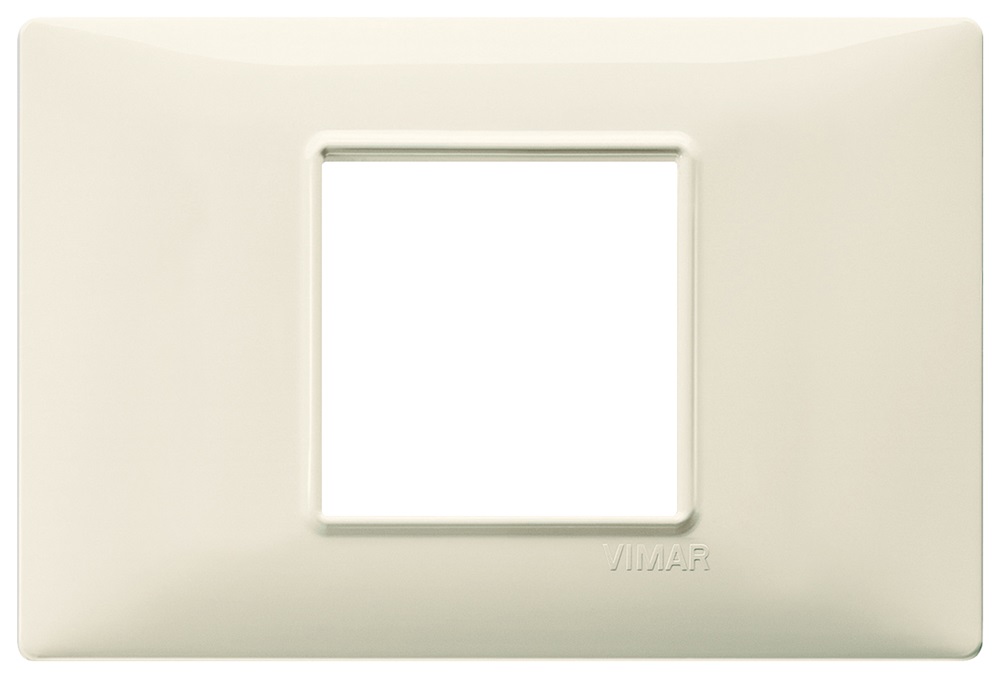 Placca 2M centrali beige Plana 