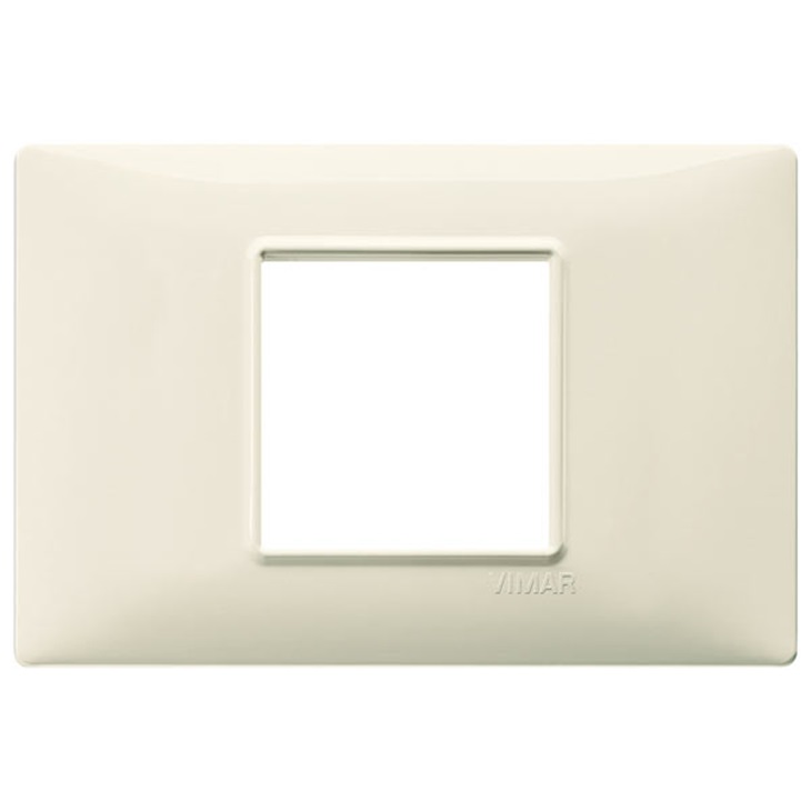 Placca 2M centrali beige Plana 