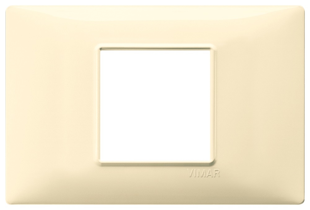 Placca 2M centrali crema