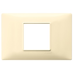 Placca 2M centrali crema