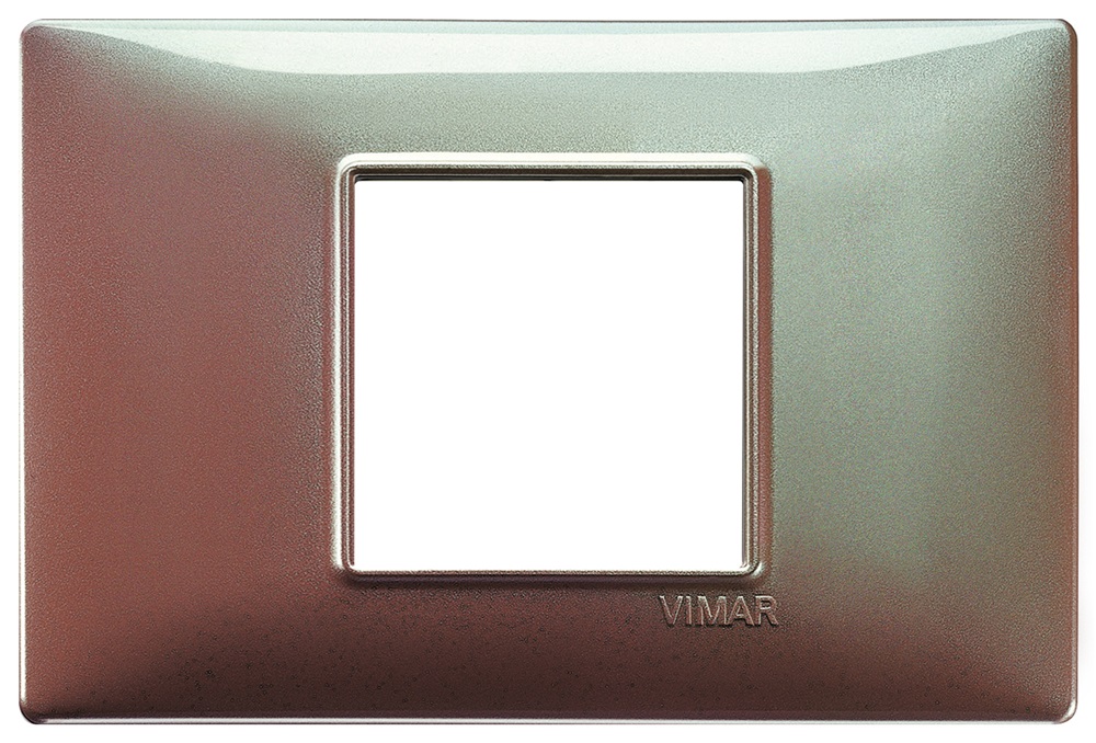 Placca 2M centrali marrone micalizzato