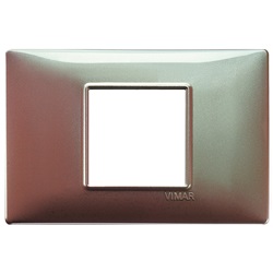 Placca 2M centrali marrone micalizzato