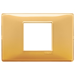 Placca 2M centrali Reflex ambra Plana 