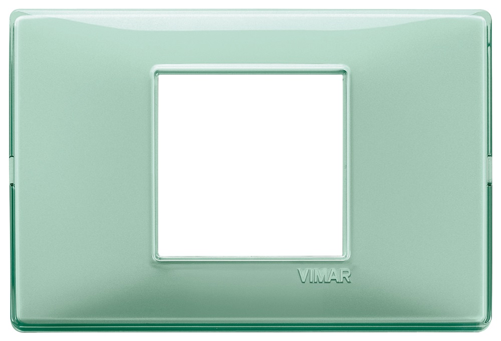 Placca 2M centrali Reflex menta Plana 