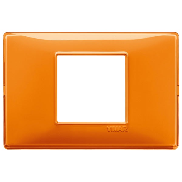 Placca 2M centrali Reflex arancio Plana 