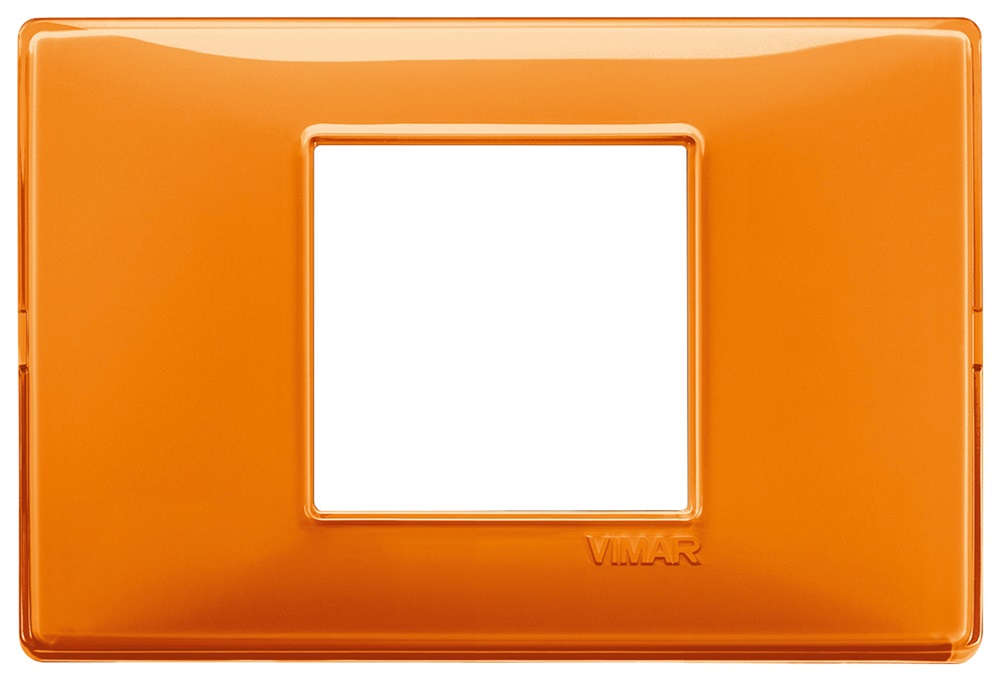 Placca 2M centrali Reflex arancio Plana 