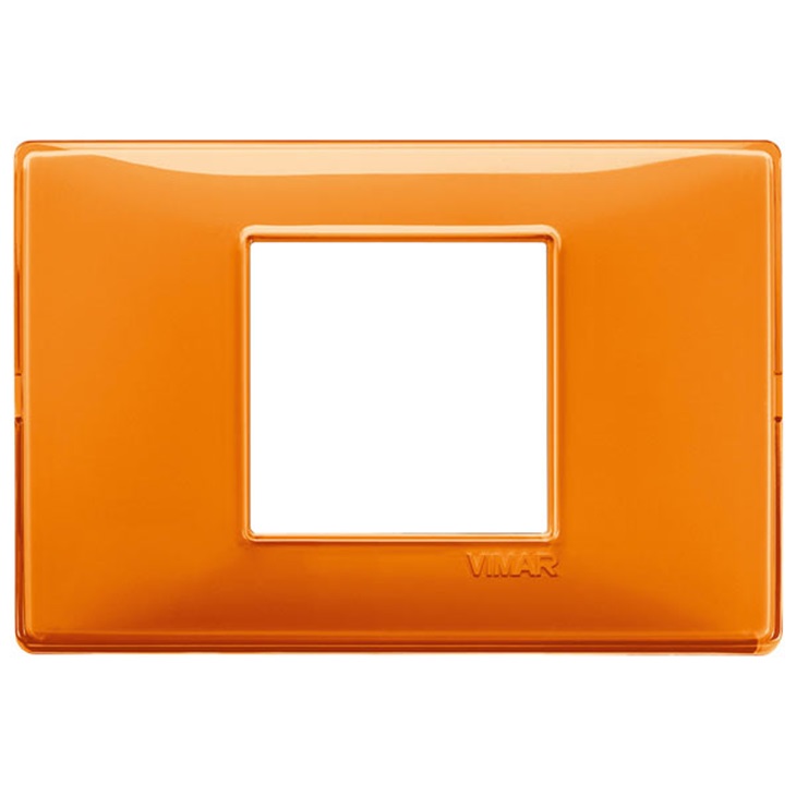 Placca 2M centrali Reflex arancio Plana 