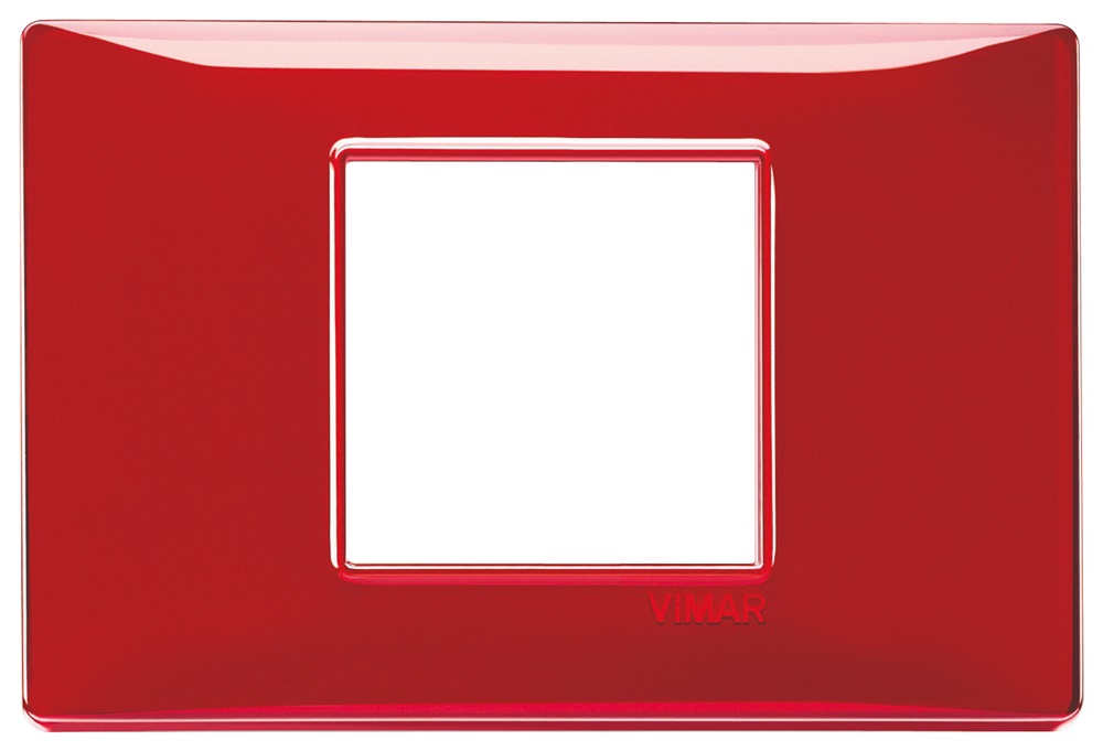 Placca 2M centrali Reflex rubino Plana 
