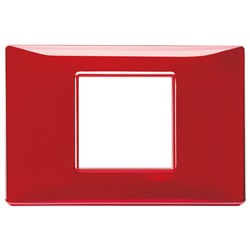 Placca 2M centrali Reflex rubino Plana 