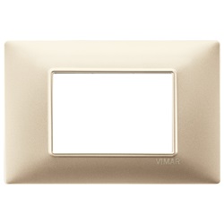 Placca 3P champagne opaco Plana 