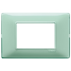 Placca 3 moduli reflex menta Plana 