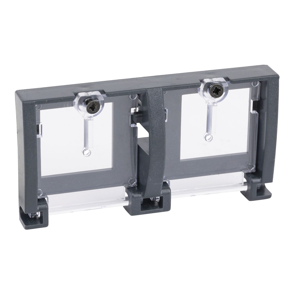 Dispositivo blocco pulsanti con copertura trasparente per interruttori Compact NS e Masterpact NT