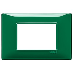 Placca 3 moduli reflex smeraldo Plana 