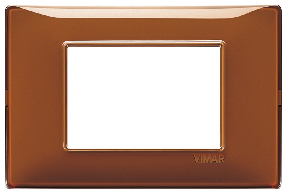 Placca 3 moduli reflex tabacco Plana 