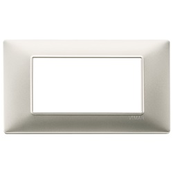 Placca 4M nichel opaco Plana 