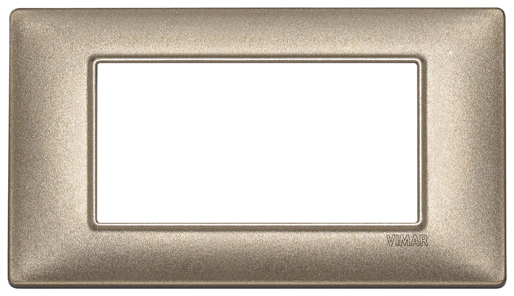 Placca 4M bronzo metallizzato Plana 