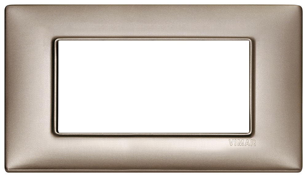 Placca 4M nichel perlato Plana 