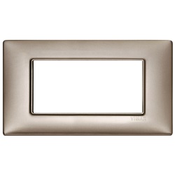 Placca 4M nichel perlato Plana 