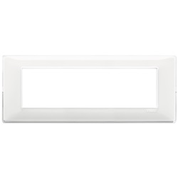 Placca 7 moduli reflex neve Plana 