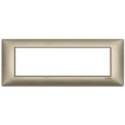 Placca 7M bronzo metallizzato Plana 