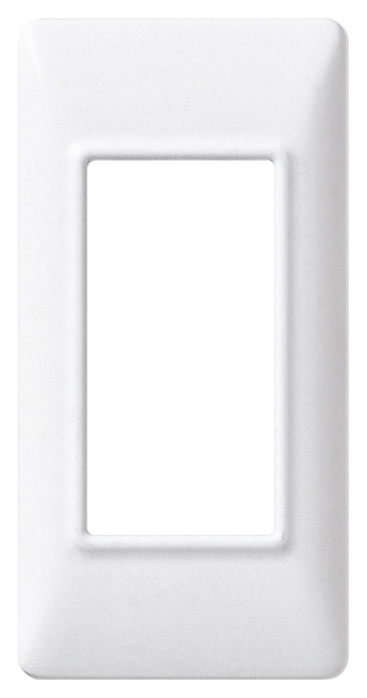 Placca 1 modulo tecnopolimero bianco per pannelli elettrici